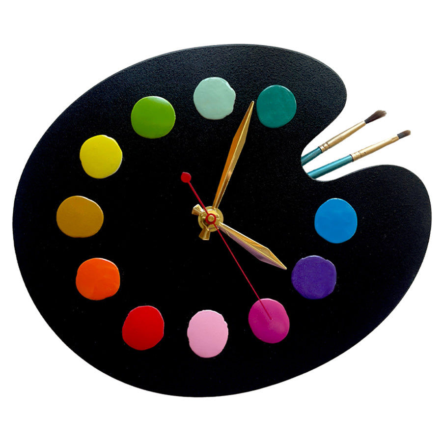 Artist Palette Wall Clock
