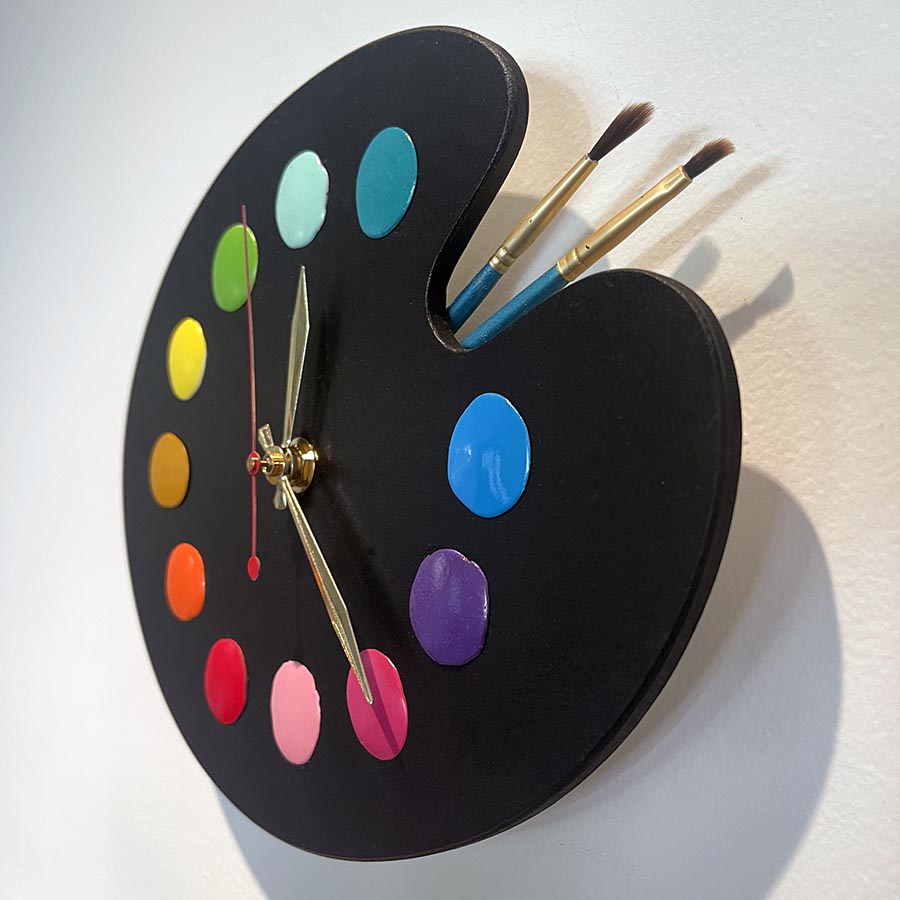Artist Palette Wall Clock