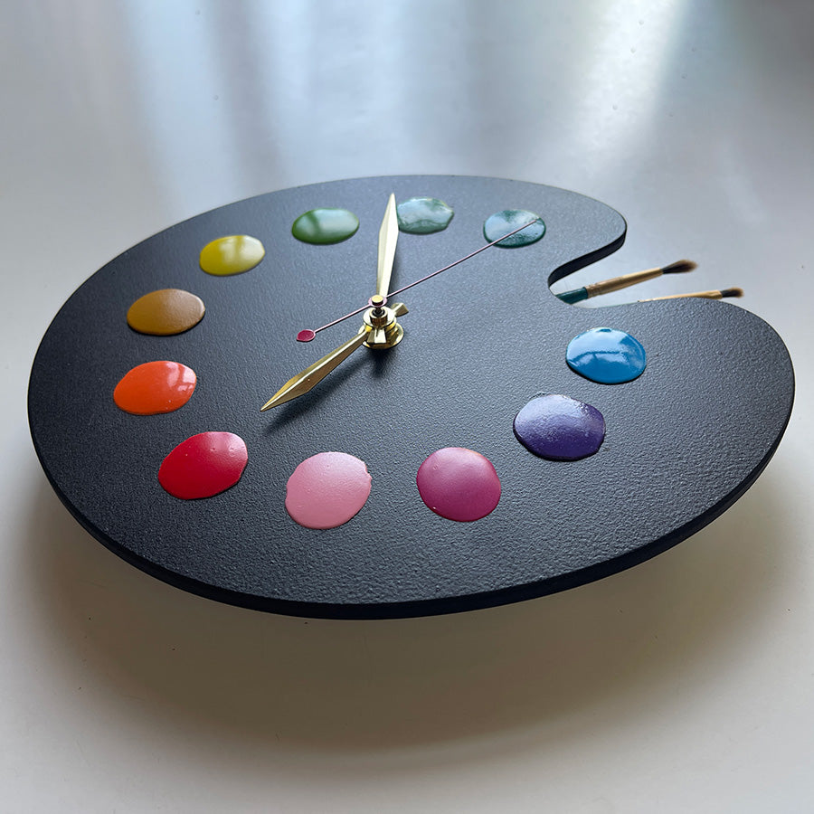 Artist Palette Wall Clock